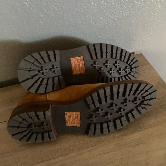 NWOT JOHNSON & MURTHY TRUFOAM MENS BROWN GORING DANBY ROUND TOE BLOCK HEEL - Picture 3 of 4